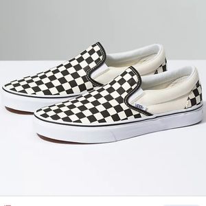 Checkered slip on Vans